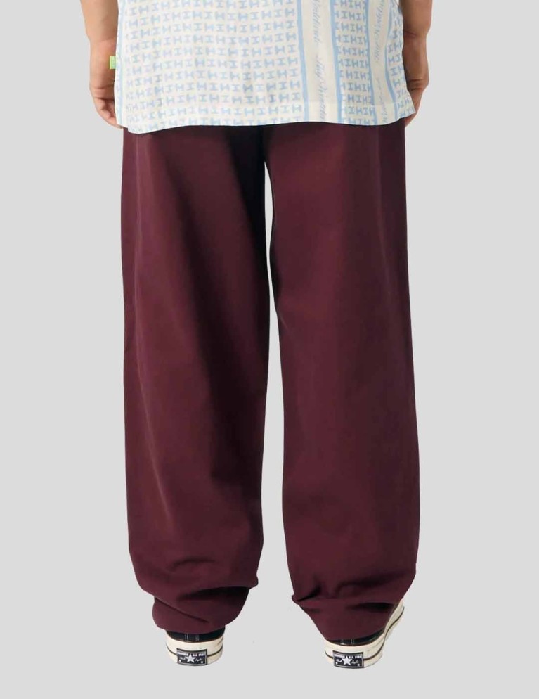 Pantalon HUF cromer signature pant wine